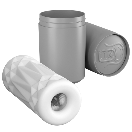 Мастурбатор Pretty Love Pop-Top Can Masturbator White №2