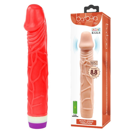 Вібратор Barbara Bob Vibrator 8,8" Red - фото