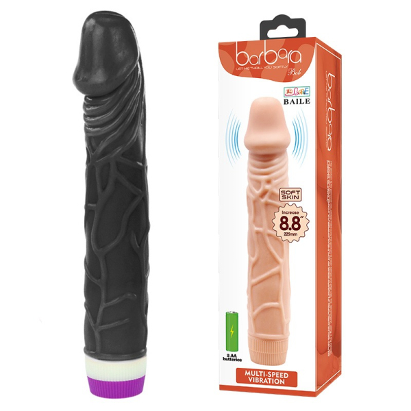 Вібратор Barbara Bob Vibrator 8,8" Black 