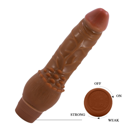 Вібратор Barbara Clark Vibrator 7,6" Brown - фото №7