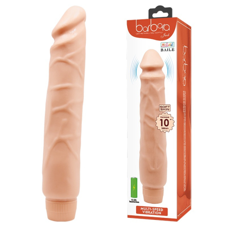 Вібратор Barbara Jack Vibrator 10" Flesh - фото