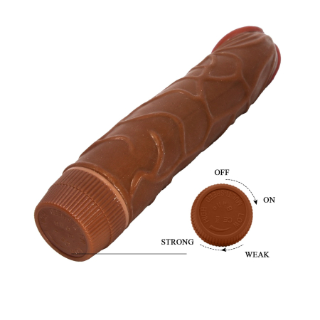 Вібратор Barbara Bob Vibrator 8,8" Brown - фото №6