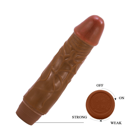 Вібратор Barbara Jeff Vibrator 7,6" Brown №7
