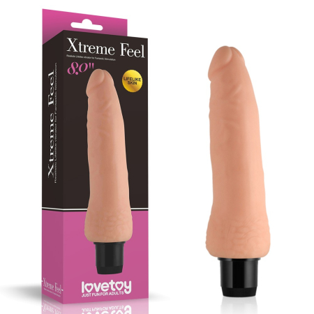Реалістичний вібратор Xtreme Feel Vibrator Flesh 8" - фото