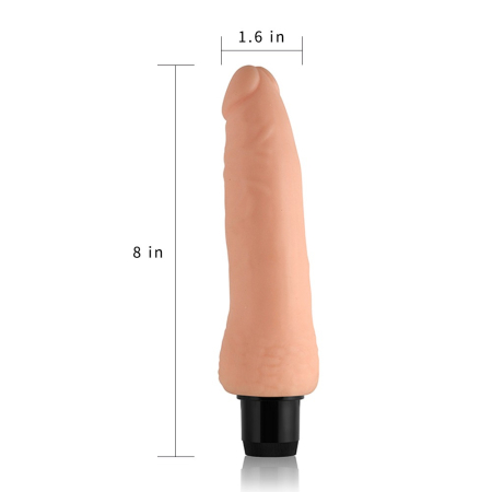 Реалістичний вібратор Xtreme Feel Vibrator Flesh 8" - фото №5