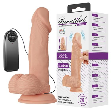 Вібратор Beautiful Encounter Zebulon Vibrator Flesh - фото