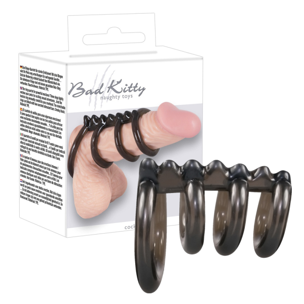 Ерекційне кільце Bad Kitty Cockring - фото