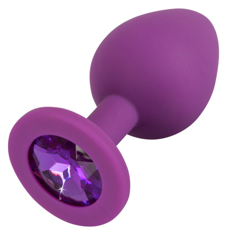 Анальна пробка Colorful Joy Jewel Purple Plug Medium - фото №3