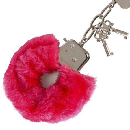 Наручники HandschellenLove Cuffs с красным мехом металлические №3