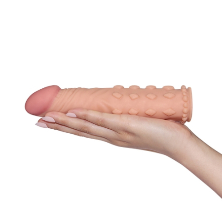 Насадка Pleasure X-Tender Penis Sleeve Add 2 - фото №5