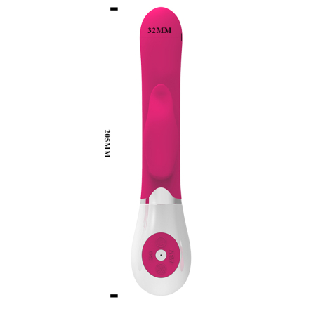Вибратор с клиторальным стимулятором Pretty Love Felix Vibrator Pink №2