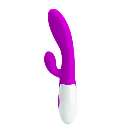 Вібратор із кліторальним стимулятором Pretty Love Alvis Vibrator Purple - фото №5