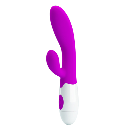 Вібратор із кліторальним стимулятором Pretty Love Alvis Vibrator Purple - фото №6