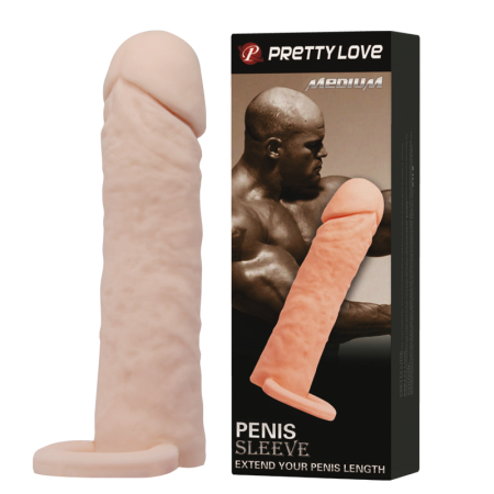 Насадка Pretty Love Penis Sleeve Medium Flesh - фото