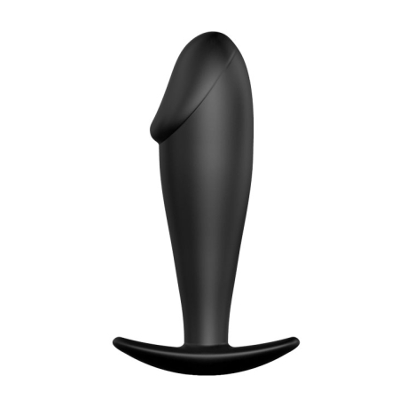 Анальний затор Pretty Love Anal Butt Plug Penis Shaped Black - фото №3