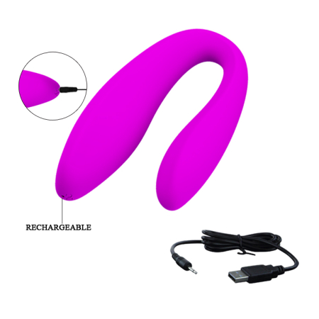 Вібратор для двох Love Letitia Remote Control Stimulator Pink - фото №3