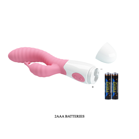 Вібратор із кліторальним стимулятором Pretty Love Pete Vibrator Pink - фото №3