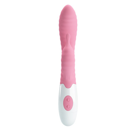 Вібратор із кліторальним стимулятором Pretty Love Pete Vibrator Pink - фото №6