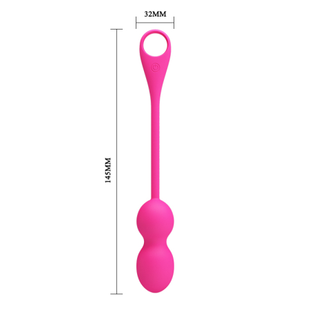 Виброшарики Pretty Love Elvira Phone control vibro balls Pink №2
