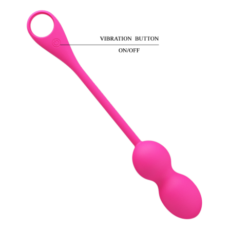 Виброшарики Pretty Love Elvira Phone control vibro balls Pink №3