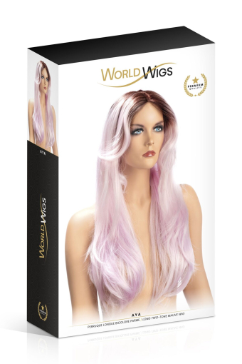 Перука World Wigs AYA LONG TWO-TONE MAUVE - фото №2