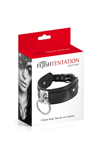 Нашийник c кільцем Fetish Tentation Choker Ring - фото №2