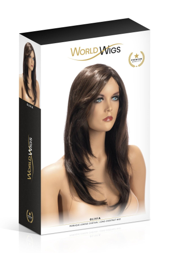 Перука World Wigs OLIVIA LONG CHESTNUT - фото №2