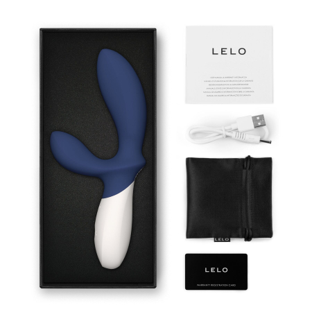 Масажер простати LELO Loki Wave 2 Base Blue, 2 мотори, манливий рух + вібрація - фото №4