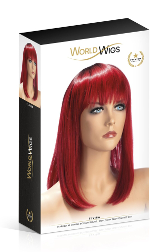 Перука World Wigs ELVIRA MID-LENGTH TWO-TONE RED - фото №2