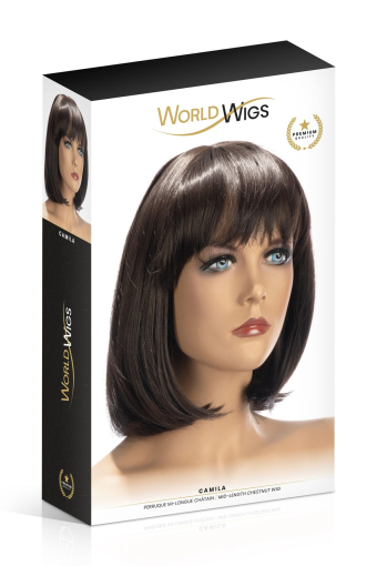 Перука World Wigs CAMILA MID-LENGTH CHESTNUT - фото №2