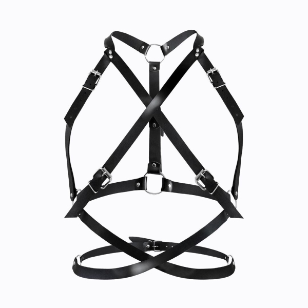 Портупея жіноча Art of Sex - Agnessa Leather harness, Чорний L-2XL 