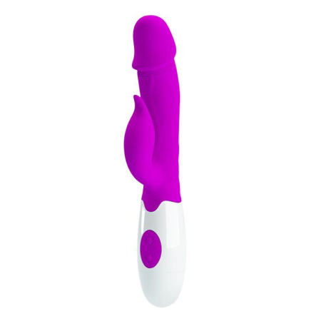Вибратор с клиторальным стимулятором Pretty Love PETER Vibrator Purple №5