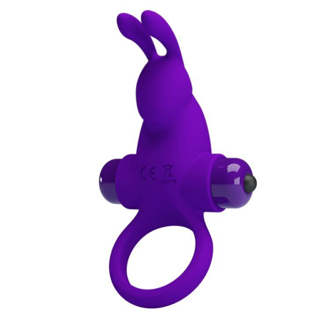 Ерекційне кільце з вібрацією Pretty Love Vibrant penis ring I Purple - фото №2