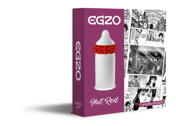 Презервативи EGZO Hot Red, 1 шт - фото
