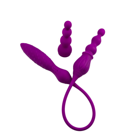 Вібратор двосторонній Adrien Lastic AD-2X з пультом LRS - фото