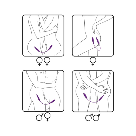 Вібратор двосторонній Adrien Lastic AD-2X з пультом LRS - фото №6