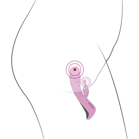 Вібратор Adrien Lastic Trigger з масажними рухами стовбура - фото №5