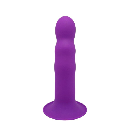 Дилдо з присоскою Adrien Lastic Hitsens 3 Purple, відмінно для страпона, діам. 4,1см, довжина 18,2см - фото