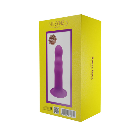 Дилдо з присоскою Adrien Lastic Hitsens 3 Purple, відмінно для страпона, діам. 4,1см, довжина 18,2см - фото №7