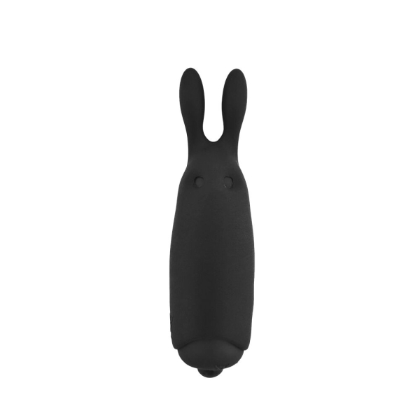 Віброкуля Adrien Lastic Pocket Vibe Rabbit Black зі стимулювальними вушками - фото