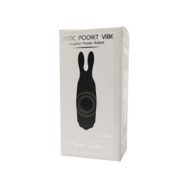 Віброкуля Adrien Lastic Pocket Vibe Rabbit Black зі стимулювальними вушками - - фото №5