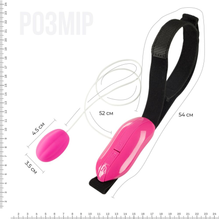 Виброяйце Adrien Lastic Playball для стимуляції точки А, з турборежимом, кріплення до ноги - фото №2