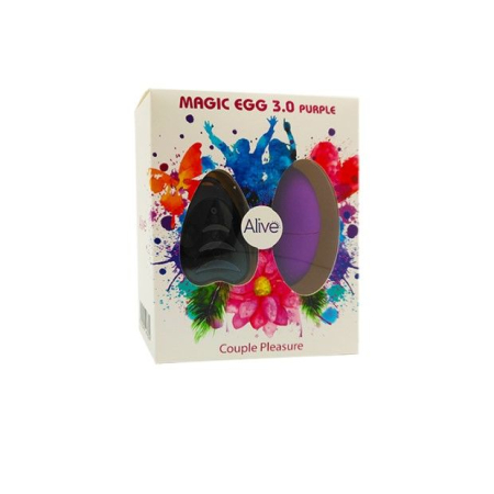 Віброяйце Alive Magic Egg 3.0 Purple з пультом ДК, на батарейках - фото №2