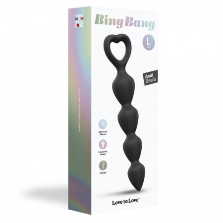 Анальний ланцюжок Love To Love BING BANG L - BLACK ONYX - фото №6