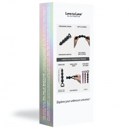 Анальний ланцюжок Love To Love BING BANG L - BLACK ONYX - фото №7