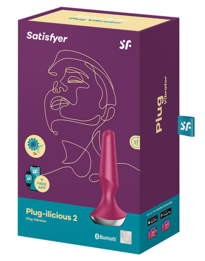 Анальна смарт-вібропробка Satisfyer Plug-ilicious 2 Berry - фото №5