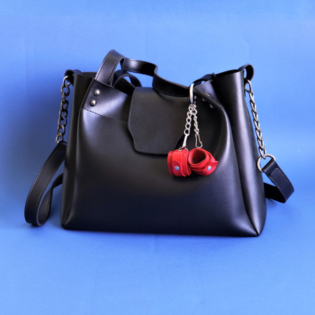 Брелок Наручники Червоний - фото №3