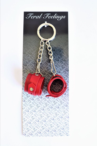Брелок Наручники Червоний - фото №2
