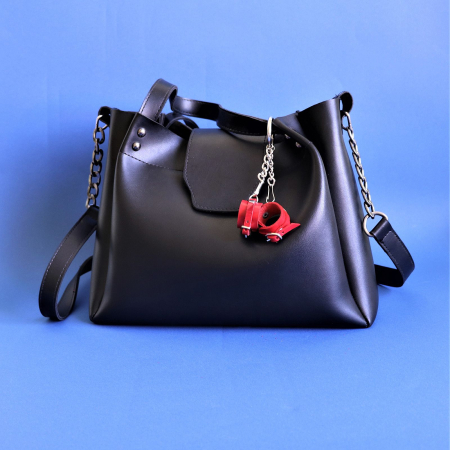 Брелок Наручники з пряжкою Червоний - фото №3