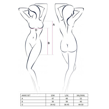 Костюм медсестри Passion AKKIE SET L/XL, white, сорочка, трусики, шапочка - фото №2